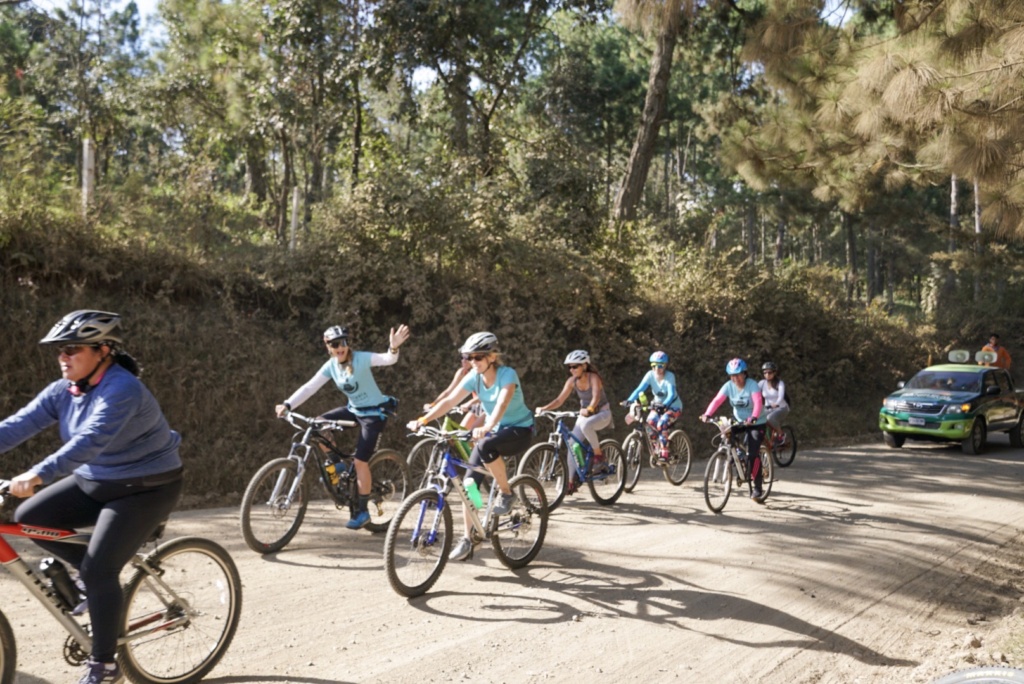We got to ride with over 60 Guatemalan women in the first ever women’s only Travesia ride.