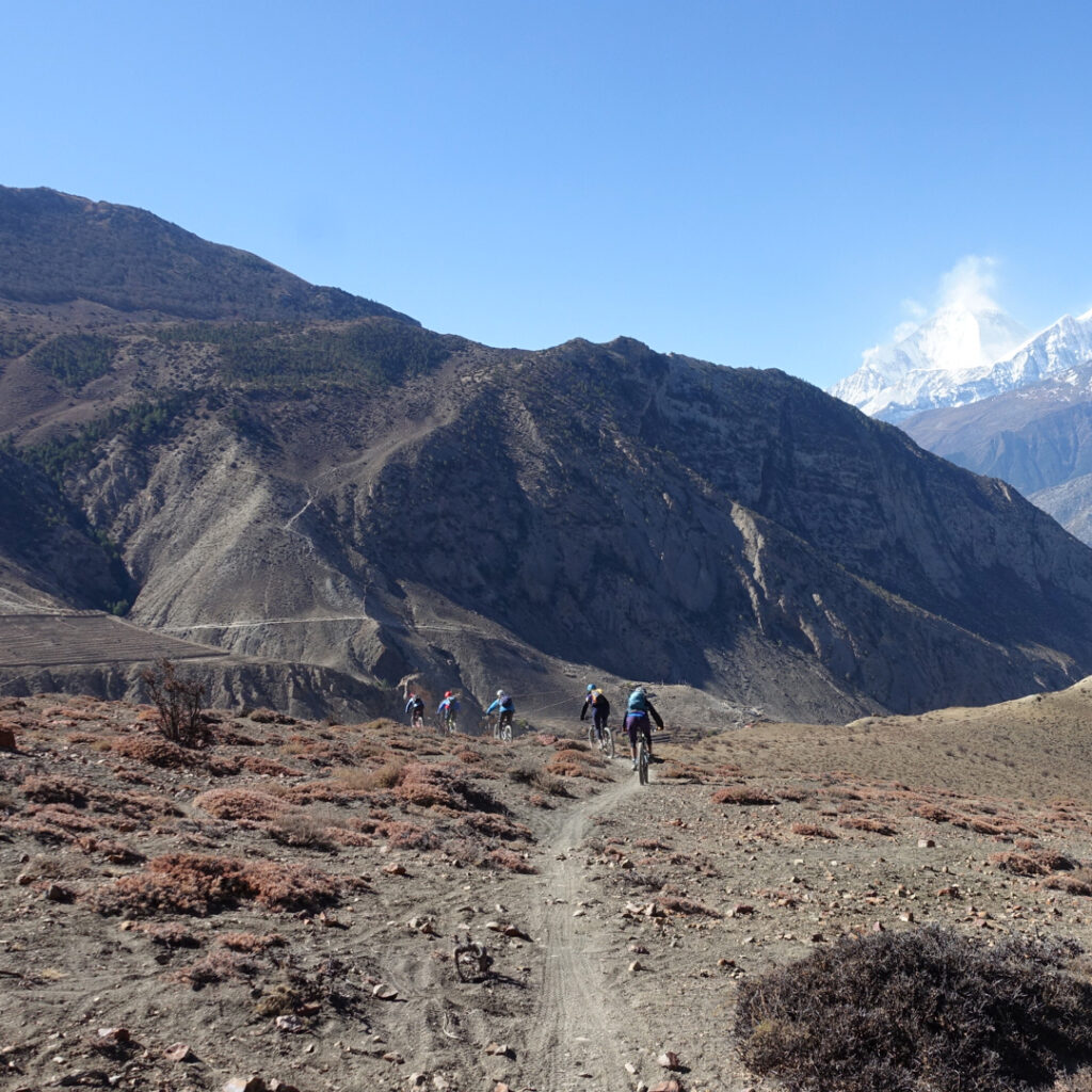 Mountain biking in the Himalayas